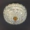 Mid-Century Textured Glass Wall or Ceiling Lamp from Limburg, Germany, 1960s, Image 1