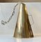 Vintage Nautical Brass Megaphone Pendant Lamp, 1970s 1