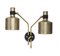 Double Riddle Wall Light in Brass by Bert Frank, Image 1