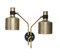 Double Riddle Wandlampe aus Messing von Bert Frank 1