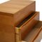 Italienisches Birkenholz Sideboard mit Messing Details 5