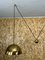 Mid-Century Brass Double Counterbalance Pendant Lamp by Florian Schulz 11