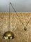 Mid-Century Brass Double Counterbalance Pendant Lamp by Florian Schulz 5