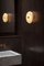 Lampada da parete grande Beran in ottone spazzolato di Bert Frank, Immagine 3