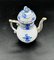Blue Coffee Set from Herend Porcelain, Hungary, Set of 9 14