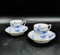 Blue Coffee Set from Herend Porcelain, Hungary, Set of 9 15
