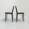 Black No.222 Chair by Robert Mallet-Stevens for Pallucco Italia, 1980s, Set of 4 7