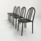 Black No.222 Chair by Robert Mallet-Stevens for Pallucco Italia, 1980s, Set of 4 3