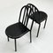 Black No.222 Chair by Robert Mallet-Stevens for Pallucco Italia, 1980s, Set of 4 5