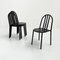 Black No.222 Chair by Robert Mallet-Stevens for Pallucco Italia, 1980s, Set of 4 4