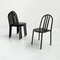 Black No.222 Chair by Robert Mallet-Stevens for Pallucco Italia, 1980s, Set of 4, Image 4