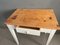 Antique Cream Fir Table with Drawer, Image 4