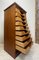 Mid-Century Walnut Filing Cabinet with Roller Shutter from Eeka, the Netherlands, Image 5