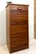 Mid-Century Walnut Filing Cabinet with Roller Shutter from Eeka, the Netherlands, Image 1