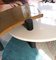 Tavolino da caffè girevole postmoderno laccato di Maurizio Salvato per Saporiti Italia, anni '80, Immagine 11