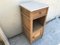 Art Deco Oak Bedside Table with a Marble Top, 1920s 1