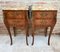 Antique Louis XV French Marquetry Marble Top Nightstands, Set of 2 7