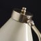 Mid-Century French Brass and Lacquered Metal with Triangle Base Table Lamp 3