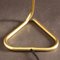 Mid-Century French Brass and Lacquered Metal with Triangle Base Table Lamp 10