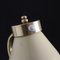 Mid-Century French Brass and Lacquered Metal with Triangle Base Table Lamp 5