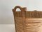 Rattan, Rope and Wood Log Basket, Image 7