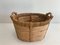 Rattan, Rope and Wood Log Basket, Image 1