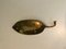 Vintage Brass Leaf Bowl 12