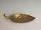 Vintage Brass Leaf Bowl, Image 1