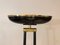Lámpara de pie de parquet de metal lacado en negro y latón, Imagen 6