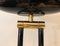 Black and Brass Lacquered Metal Parquet Floor Lamp 8