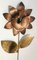 Vintage Brass Flower Sconces, Set of 2 10