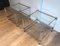 Acrylic Glass and Chrome Tables, Set of 2 5