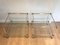 Acrylic Glass and Chrome Tables, Set of 2 3