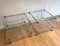 Acrylic Glass and Chrome Tables, Set of 2 1