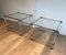 Acrylic Glass and Chrome Tables, Set of 2 4