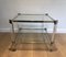 Acrylic Glass and Chrome Tables, Set of 2 7