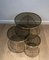 Round Brass Nesting Tables from Maison Ramsay, Set of 3 4