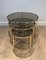 Round Brass Nesting Tables from Maison Ramsay, Set of 3 2