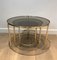 Round Brass Nesting Tables from Maison Ramsay, Set of 3 7