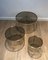 Round Brass Nesting Tables from Maison Ramsay, Set of 3 3
