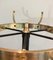 Coat of Lacquered Metal Black and Brass Rack from Jacques Adnet 7