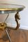 Head Brass and Brushed Steel Pedestal Table 6