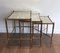 Brass & Glass Platform Nesting Tables from Baguès, Set of 2 7