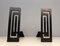 Cassettiere moderniste in acciaio e ferro battuto, set di 2, Immagine 10