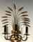 Golden Sconces with Wheat Spikes In the style of Coco Chanel, Set of 2 7