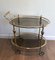 Oval Brass Trolley attributed to Maison Jansen 1