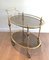 Oval Brass Trolley attributed to Maison Jansen 11
