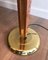 Wooden and Golden Metal Parquet Floor Lamp 10