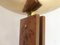 Wooden and Golden Metal Parquet Floor Lamp, Image 5