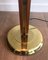 Wooden and Golden Metal Parquet Floor Lamp 9